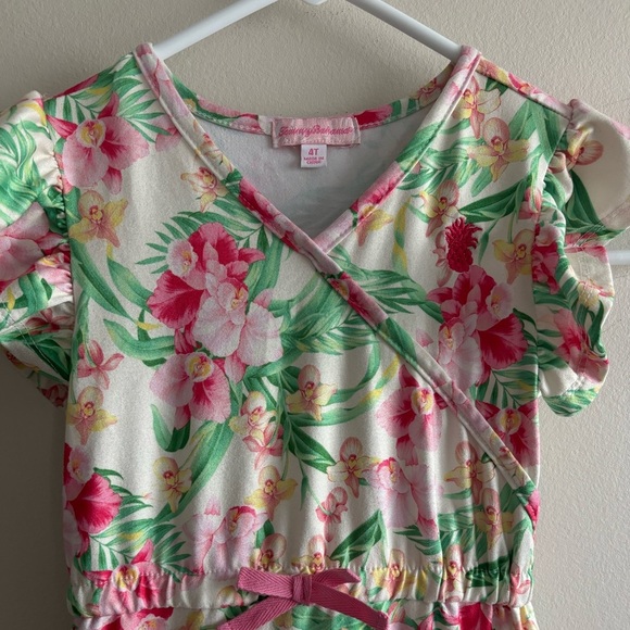 Tommy Bahama Floral Dress with Ruffle Sleeves 4 y.o - Picture 2 of 10